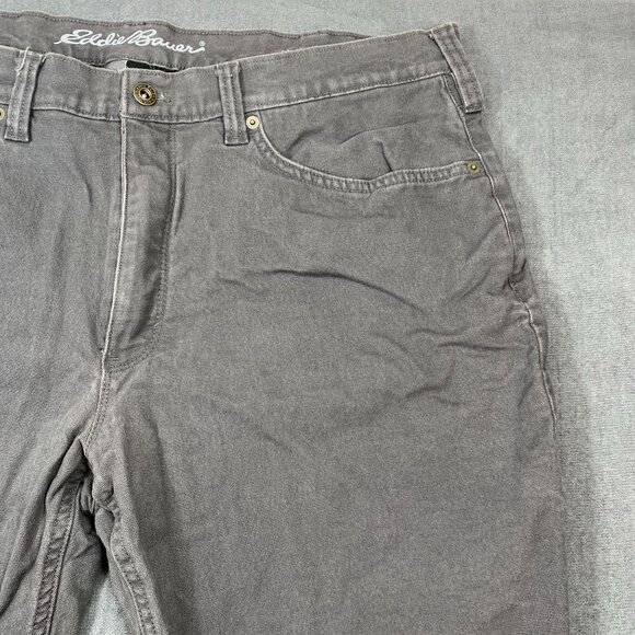 Eddie Bauer Mens Gray Fleece-Lined Straight Fit Pants Size 38x30 - Picture 10 of 16